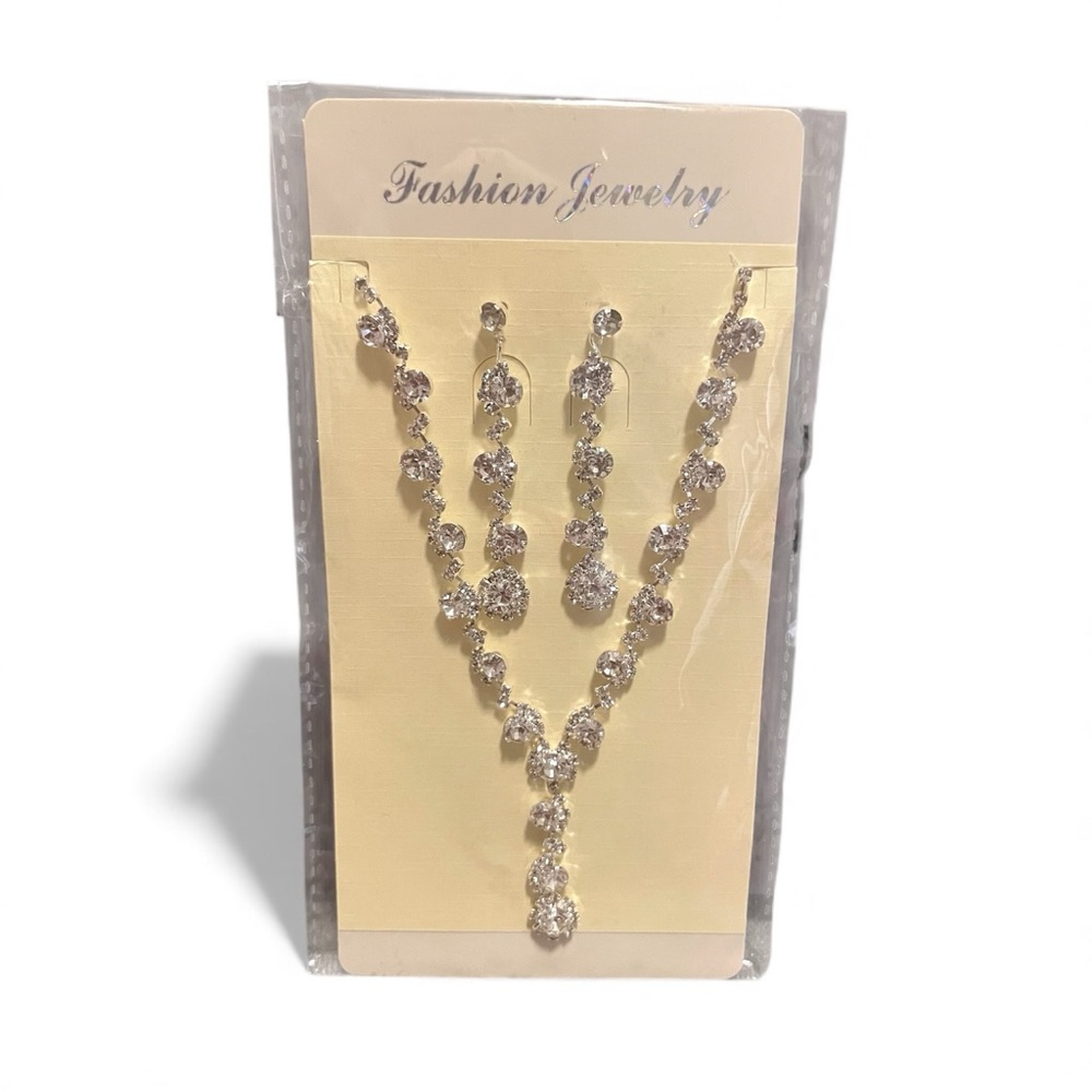 Silver Costume Jewelry Set